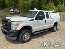 2013 Ford F250 4x4 Extended-Cab Pickup Truck Runs & Moves) (Body Damage, Minor Rust