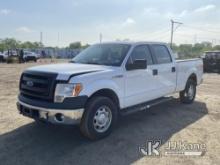 2014 Ford F150 4x4 Crew-Cab Pickup Truck Runs & Moves, Belt Off, Body & Rust Damage, Must Tow