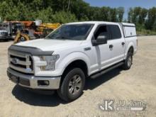 (Shrewsbury, MA) 2016 Ford F150 4x4 Crew-Cab Pickup Truck Runs & Moves) (Rust Damage, Seller States: