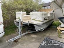 (Nantucket, MA) 2007 Bentley 20 Pontoon Boat, Poor Condition - Stored Outdoors Uncovered For Several