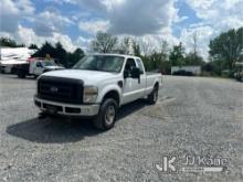 2008 Ford F250 4x4 Extended-Cab Pickup Truck Runs & Moves, Check Engine Light On, Rust & Body Damage