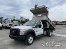 (Plymouth Meeting, PA) 2015 Ford F550 Dump Truck Runs, Moves & Dump Operates, Body & Rust Damage