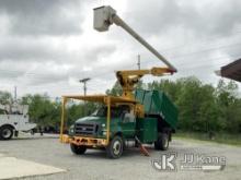 (Fort Wayne, IN) Altec LR7-60E70, Over-Center Elevator Bucket Truck mounted behind cab on 2015 Ford