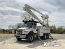 (Fort Wayne, IN) Altec AN55E-OC, Over-Center Material Handling Bucket Truck rear mounted on 2015 Fre