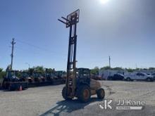 2014 Case 588 8,000 lb Rough Terrain Forklift Danella Unit) (No Title, Runs & Operates