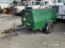 (Plymouth Meeting, PA) 1990 Ingersoll Rand 185 cfm Portable Air Compressor, Trailer Mtd. Not Running