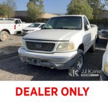 2002 Ford F150 4x4 Pickup Truck, DO NOT CHECK IN UNTIL BACK FEES ARE PAID Not Running, Body Damage, 