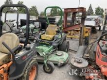 2019 John Deere 72 in Mower Not Running, True Hours Unknown