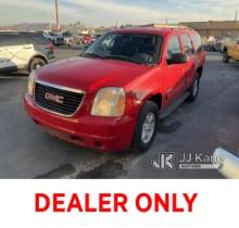 2011 GMC Yukon 4-Door Sport Utility Vehicle Runs & Moves, Horn Does Not Function, Interior Stripped 