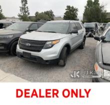 2014 Ford Explorer AWD Police Interceptor Sport Utility Vehicle Not Running, Engine Stripped Of Part