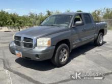 (Salt Lake City, UT) 2005 Dodge Dakota 4x4 Crew-Cab Pickup Truck Runs & Moves) (Body Damage, Check E