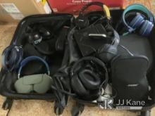 (Salt Lake City, UT) Suitcase w/Headphones & Electronics NOTE: This unit is being sold AS IS/WHERE I