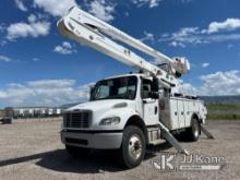 Altec AA55, Material Handling Bucket rear mounted on 2018 Freightliner M2 Utility Truck Runs, Moves 