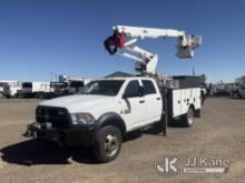 Altec AT40G, Articulating & Telescopic Bucket mounted behind cab on 2014 RAM 5500 4x4 Crew-Cab Servi