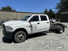 2012 Dodge Ram 3500 4x4 Cab & Chassis Runs & Moves