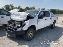 2022 Ford F250 4x4 Crew-Cab Pickup Truck Not Running Condition Unknown) (Wrecked, Front End Damage, 