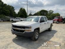 2018 Chevrolet Silverado 1500 4x4 Extended-Cab Pickup Truck Runs & Moves) (Shifts Hard, Major Body D