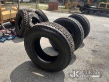 (Kingstree, SC) (3) 385/65R22.5 Tires NOTE: This unit is being sold AS IS/WHERE IS via Timed Auction