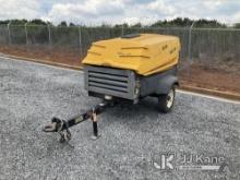 2013 Atlas Copco 185 Air Compressor, Trailer Mounted Runs & Operates