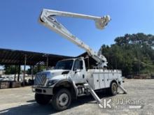 (Roxboro, NC) Altec AA55-MH, Material Handling Bucket Truck rear mounted on 2017 International 7300