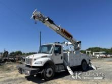 (Roxboro, NC) Altec DC47-TR, Digger Derrick rear mounted on 2018 Freightliner M2 106 4x4 Utility Tru