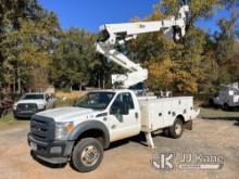 Altec AT40M, Articulating & Telescopic Material Handling Bucket Truck mounted behind cab on 2016 For