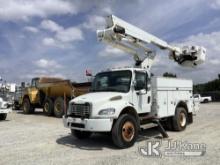 Altec TA45M, Articulating & Telescopic Material Handling Bucket Truck mounted behind cab on 2007 Fre