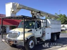 (Ocala, FL) Altec LRV-56, Over-Center Bucket Truck mounted behind cab on 2007 International 4300 Chi