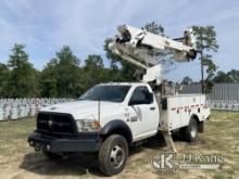 Altec AT41M, Articulating & Telescopic Material Handling Bucket Truck mounted behind cab on 2017 Dod