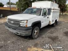 2005 Chevrolet Silverado 3500 Enclosed Service Truck Not Running, Condition Unknown, No Power, No Ke