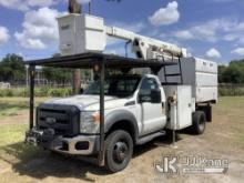 (Ocala, FL) Versalift SST40EIH, Articulating & Telescopic Bucket mounted behind cab on 2013 Ford F55