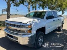 2019 Chevrolet Silverado 2500HD 4x4 Crew-Cab Pickup Truck Runs, Moves, Body Damage, Lifter Tick