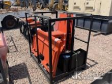 Skid Steer Hydraulic Post Pounder (New) NOTE: This unit is being sold AS IS/WHERE IS via Timed Aucti