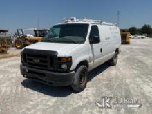 2009 Ford E350 Cargo Van Runs, moves, operates. Rust/body damage.