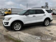 2017 Ford Explorer 4x4 4-Door Sport Utility Vehicle Runs, Moves, Minor Paint Damage