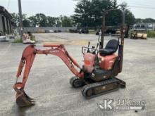 2012 Kubota K008-3 Mini Hydraulic Excavator Runs, Moves, Operates