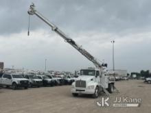 Altec DC47-TR, Digger Derrick rear mounted on 2015 Kenworth T300 Flatbed/Utility Truck Runs, Moves &
