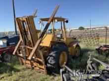 1992 Dahmer WS1690-8 Rough Terrain Forklift Not Running, Condition Unknown, Jump To Start, Leaking F