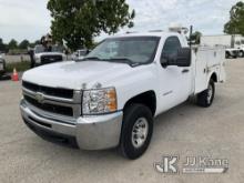 2010 Chevrolet Silverado 3500HD Service Truck Runs & Moves) (Has Minor Cosmetic Damage On Hood & Doo