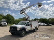 Altec AT37G, Articulating & Telescopic Bucket Truck mounted behind cab on 2011 Ford F550 4x4 Service