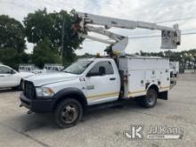 Altec AT37G, Articulating & Telescopic Bucket Truck mounted behind cab on 2013 RAM 5500 4x4 Service 