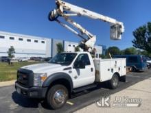 (Elk Grove Village, IL) Altec AT40G, Articulating & Telescopic Bucket Truck mounted behind cab on 20