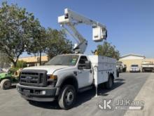Versalift SST37, , 2008 Ford F-550 Utility Truck Run, Moves, & Operates