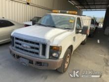2008 Ford F-250 SD Service Truck Runs & Moves,  Check Engine Light Is On, Paint Damage