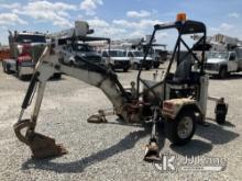 2019 RHM GF6LM Portable Backhoe No Title) (Runs, Moves, & Operates) (Missing Trailer Light Connector