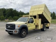 2012 Ford F550 Chipper Dump Truck Runs, Moves, Operates, Check Engine Light On