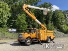 HiRanger HR50-M, Material Handling Bucket Truck rear mounted on 2011 International 4400 Utility Truc