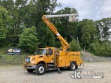 Altec L45P, Material Handling Bucket Truck rear mounted on 2011 International 4400 Utility Truck Run