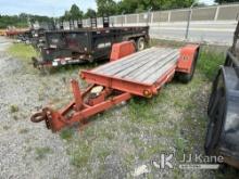 2005 Ditch Witch S7B Tilt-top Tagalong Equipment Trailer Rust & Body Damage, Worn Deck