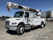 Altec DC47-TR, Digger Derrick rear mounted on 2016 Freightliner M2 106 4x4 Utility Truck Runs, Moves